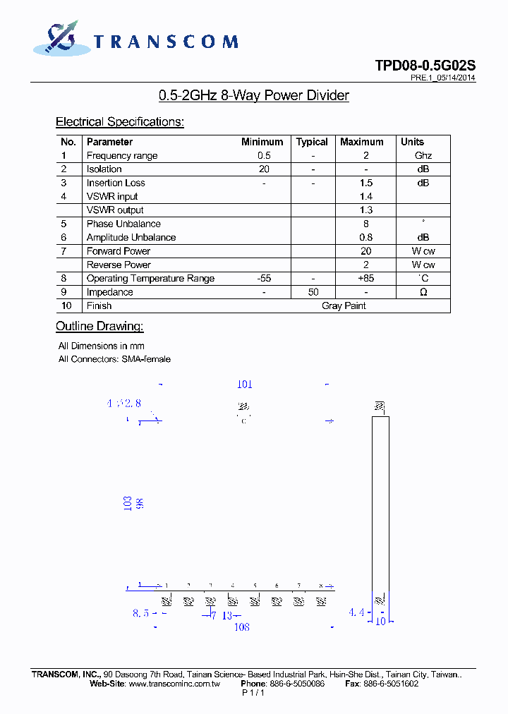 TPD08-05G02S_8048108.PDF Datasheet