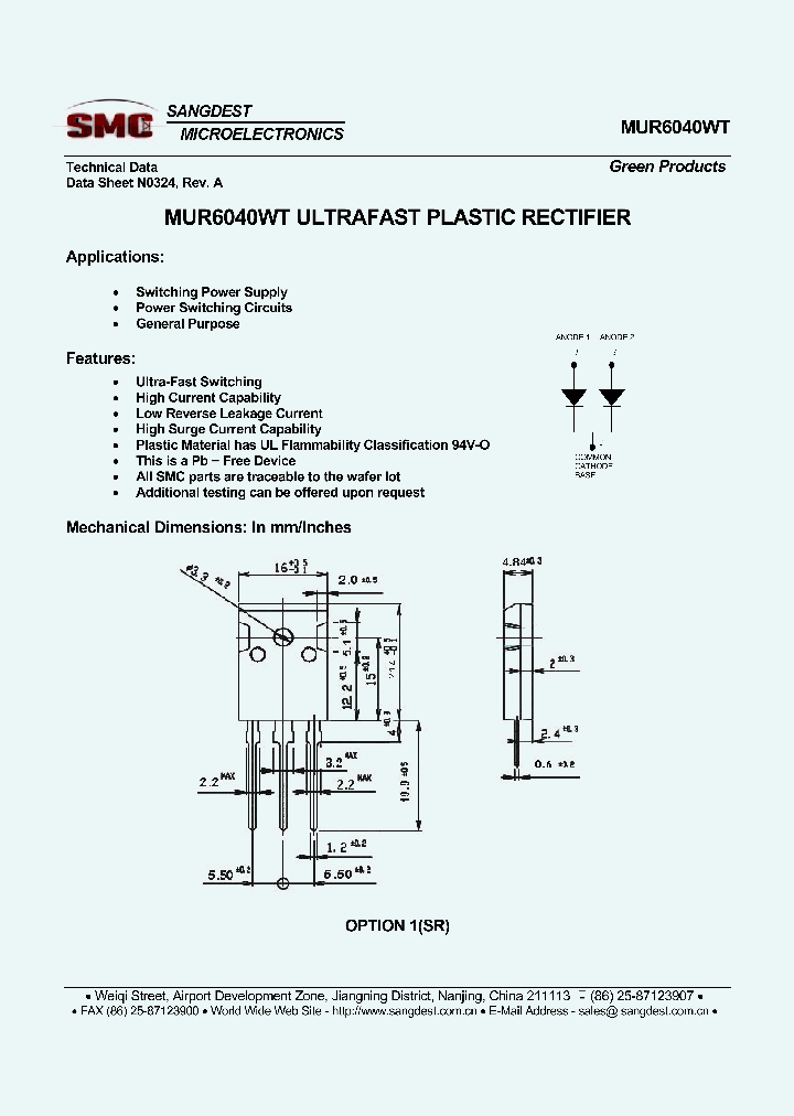 MUR6040WT_8050002.PDF Datasheet