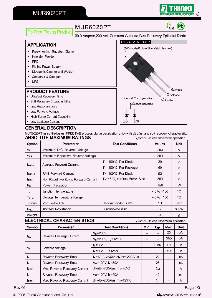 MUR6020PT_8049999.PDF Datasheet