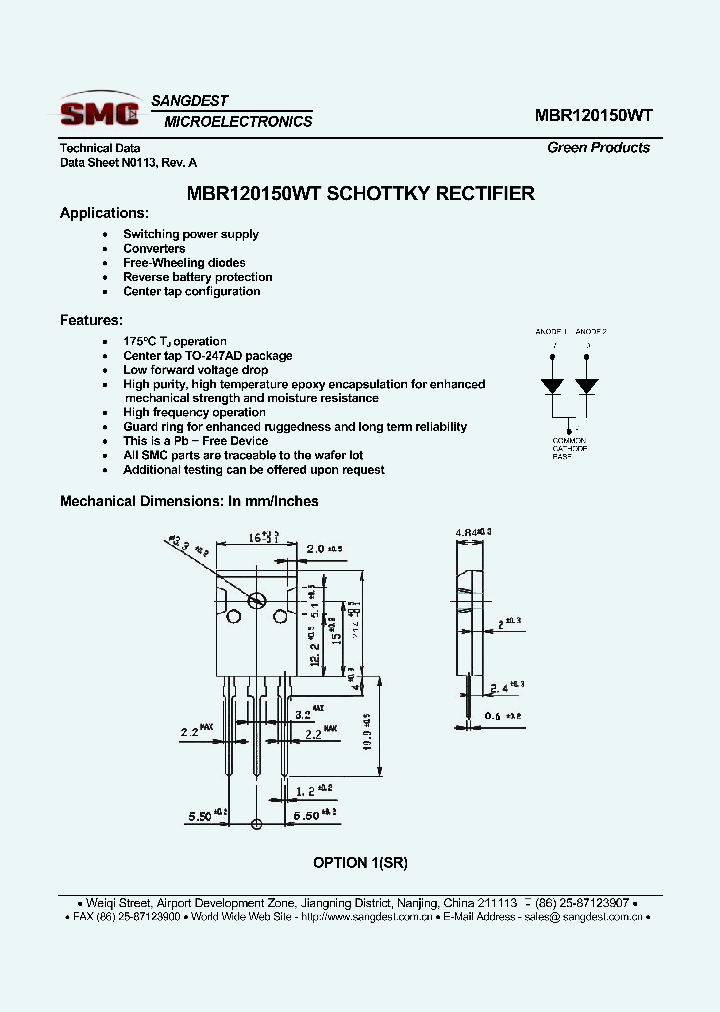 MBR120150WT_8050592.PDF Datasheet