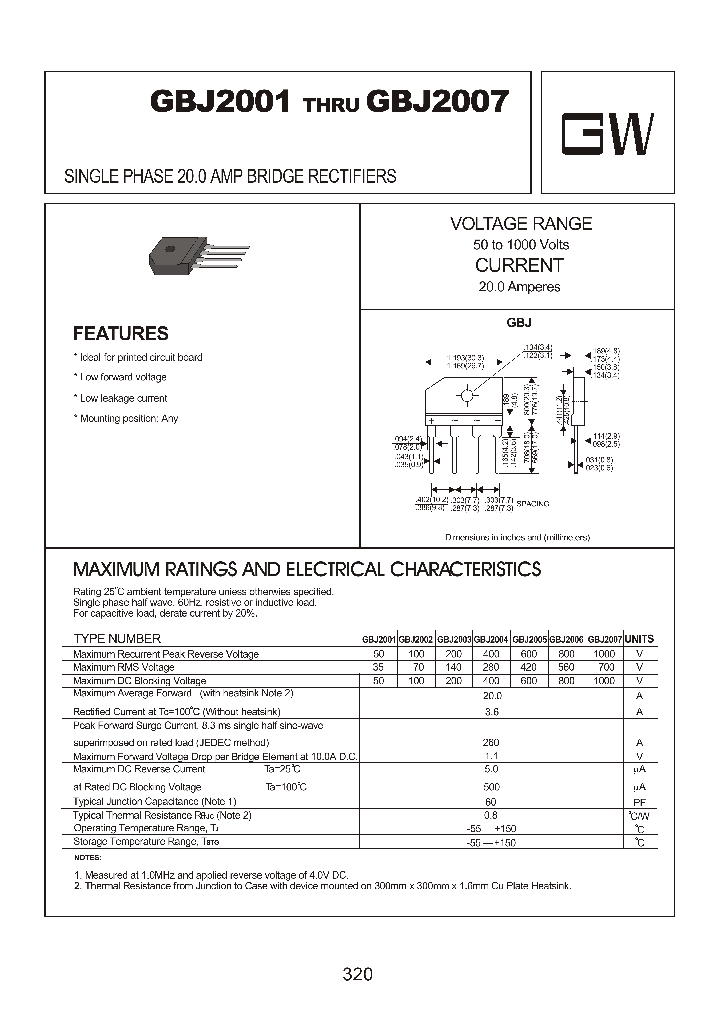 GBJ2001_8050951.PDF Datasheet