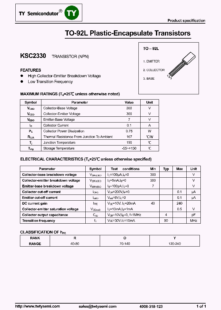 KSC2330_8051049.PDF Datasheet