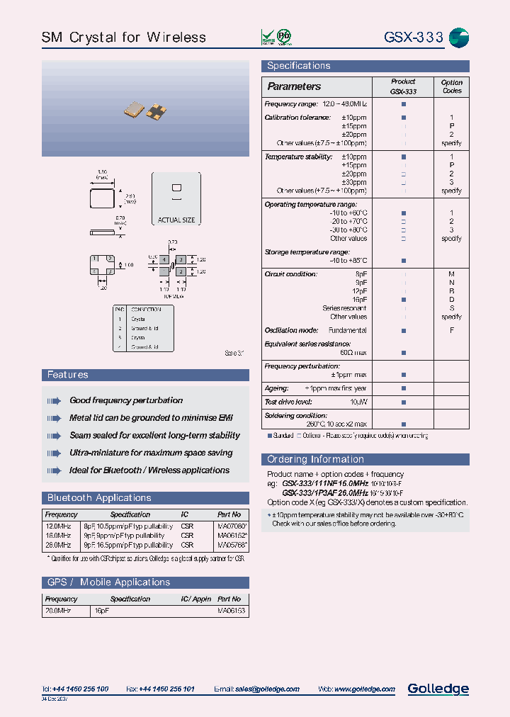 GSX-333PP3BF260MHZ_8052798.PDF Datasheet
