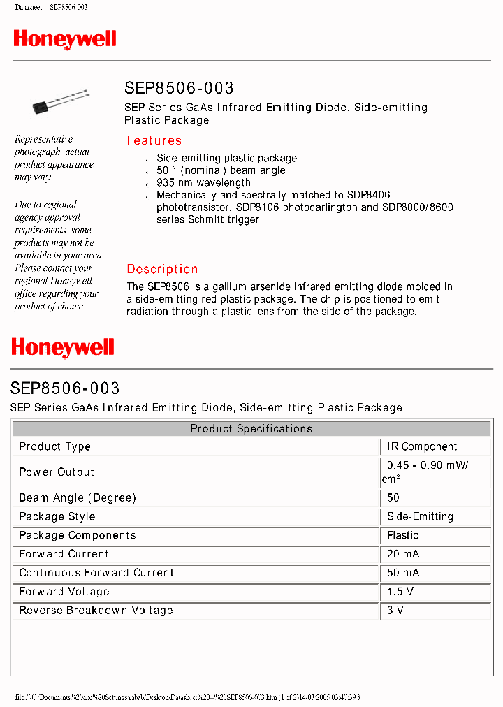 SEP8506-003_8053568.PDF Datasheet