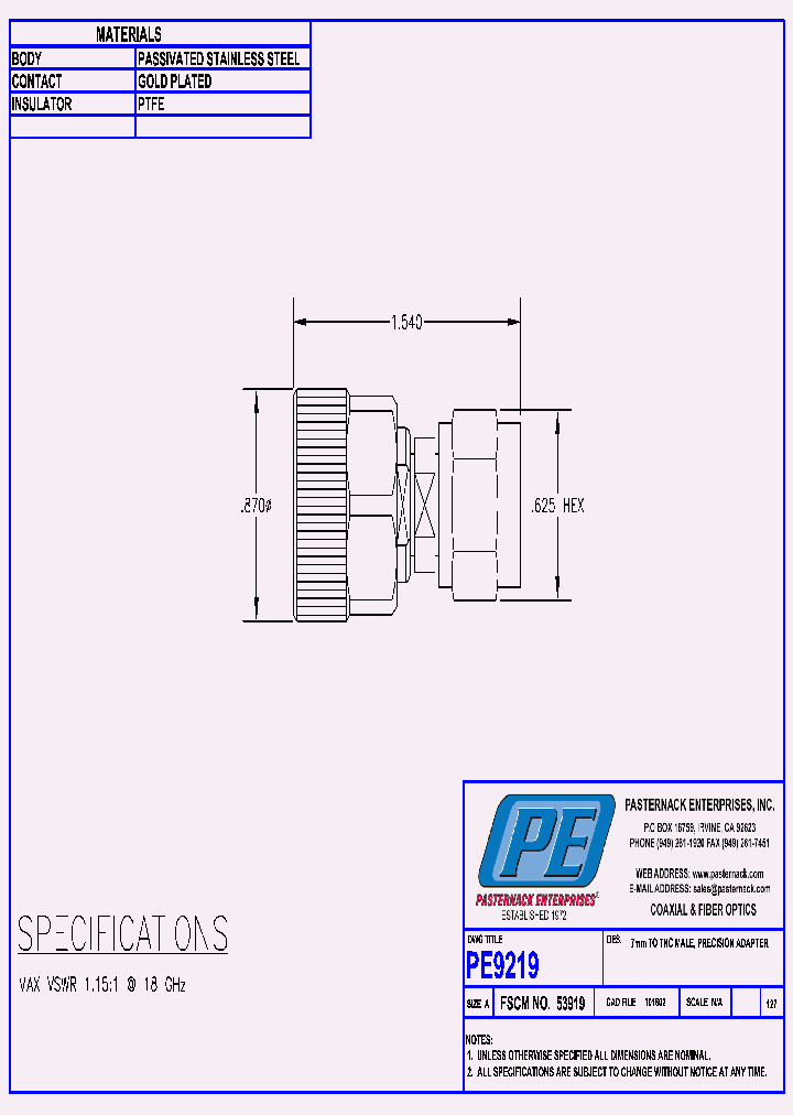 PE9219_8053606.PDF Datasheet