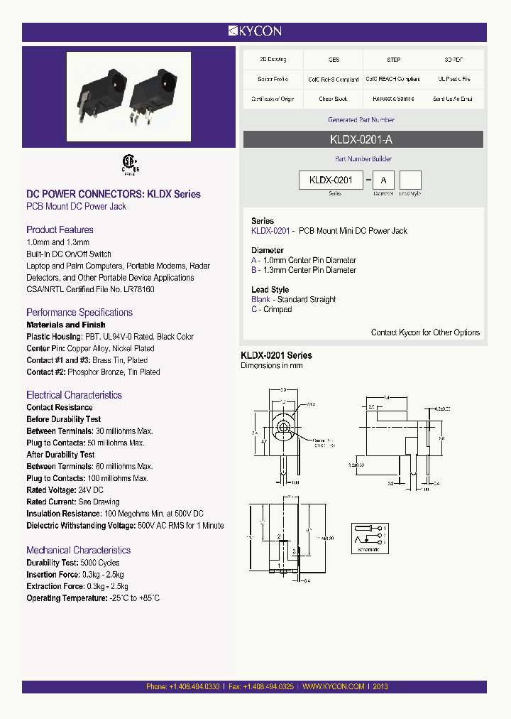 KLDX-0201-BHT_8054595.PDF Datasheet
