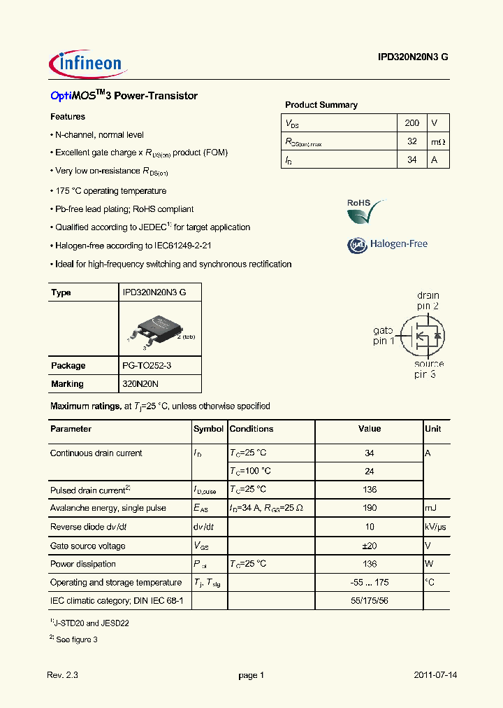 IPD320N20N3GBTMA1_8055427.PDF Datasheet