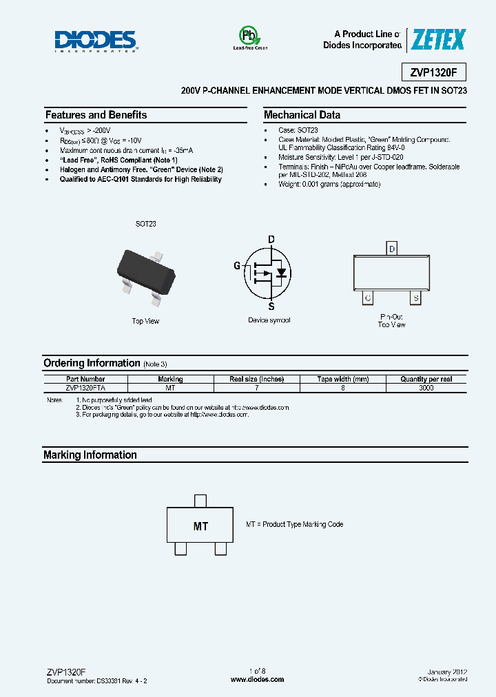 ZVP1320FTA_8055559.PDF Datasheet