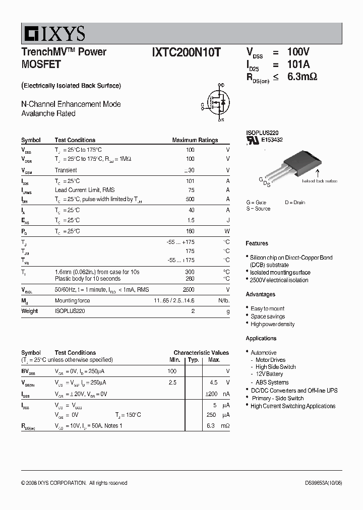 IXTC200N10T_8055968.PDF Datasheet