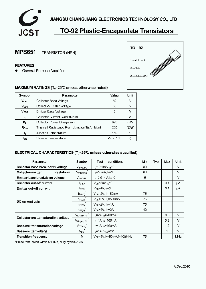 MPS651_8055906.PDF Datasheet