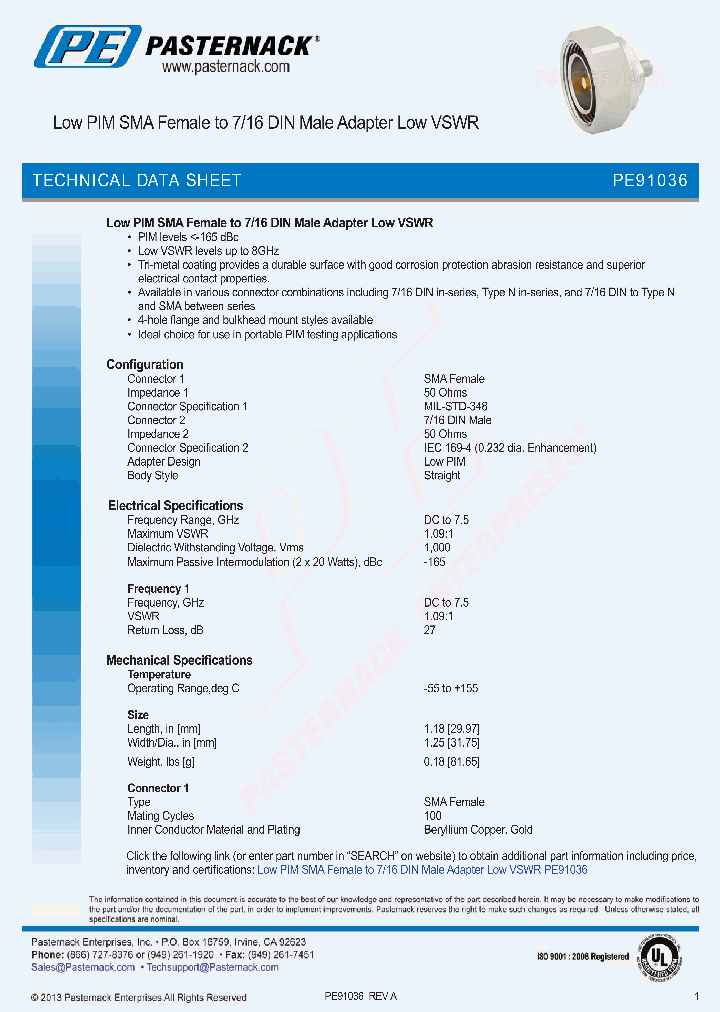 PE91036_8056874.PDF Datasheet
