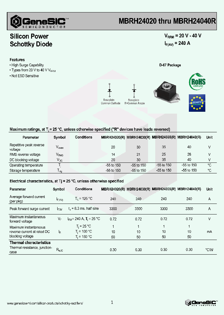 MBRH24040R_8057244.PDF Datasheet
