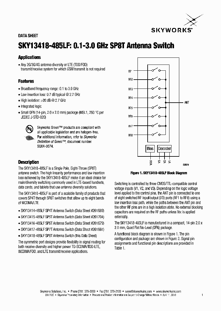 SKY13418-485LF_8058947.PDF Datasheet