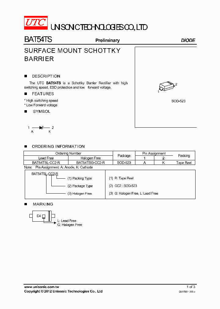 BAT54TSG-CC2-R_8059867.PDF Datasheet