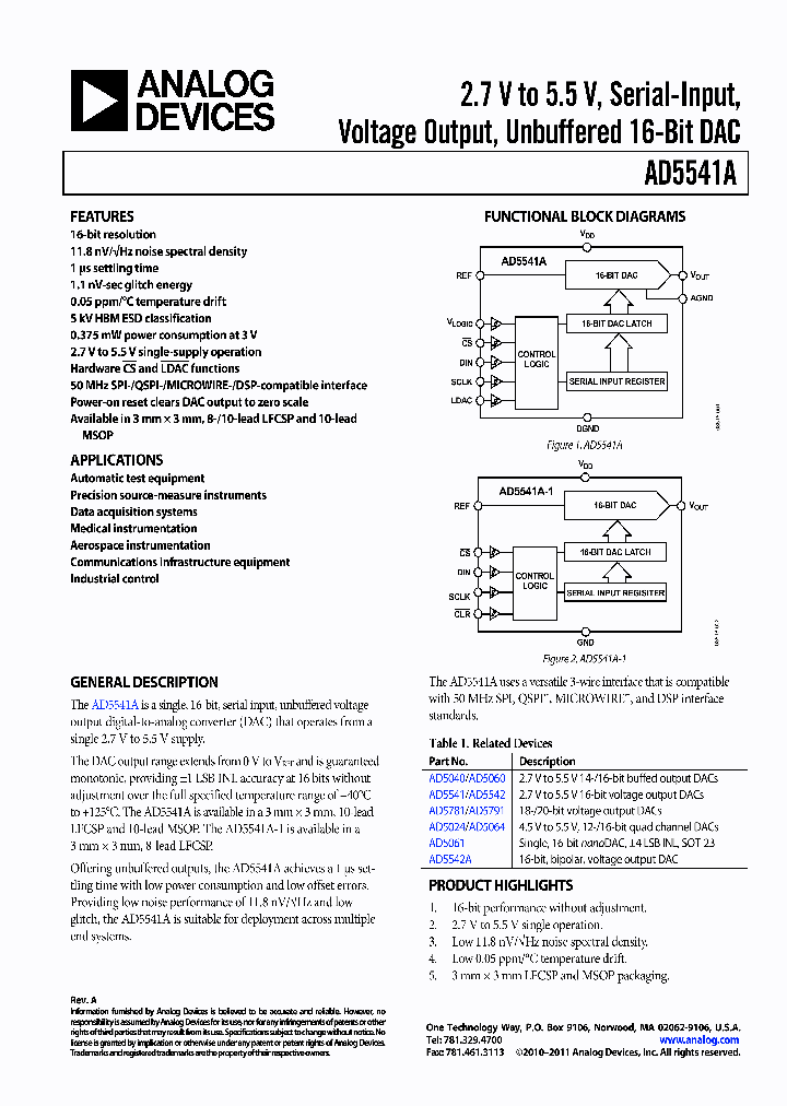 AD5541A_8060118.PDF Datasheet