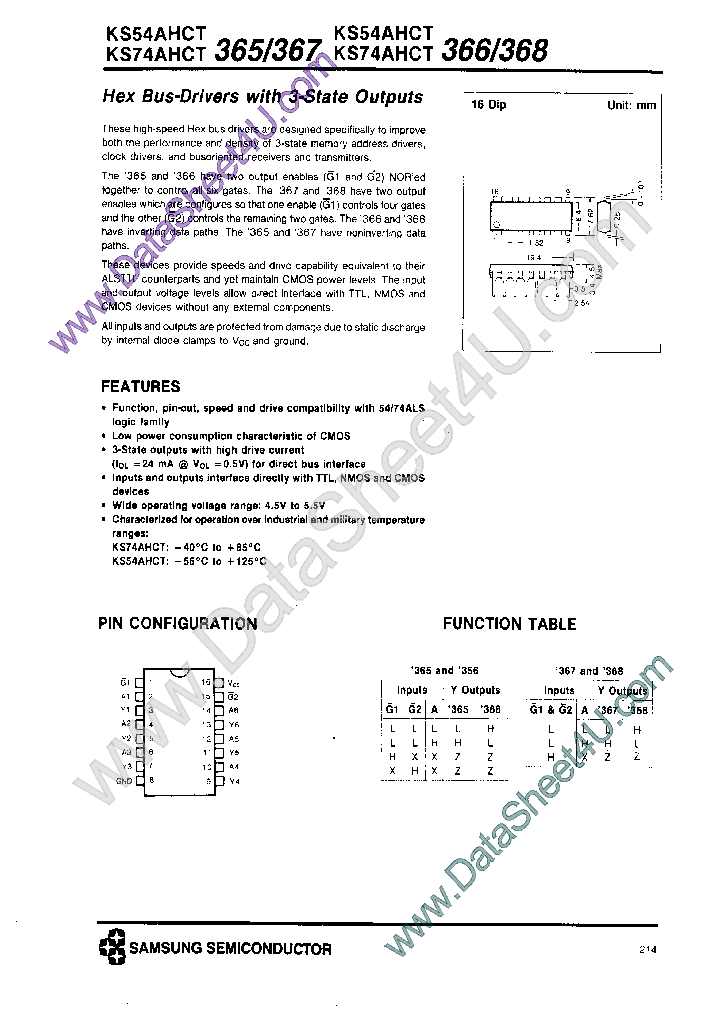 KS74AHCT366_7816326.PDF Datasheet
