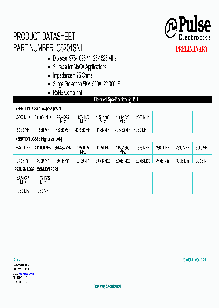 C6201SNL_8062167.PDF Datasheet