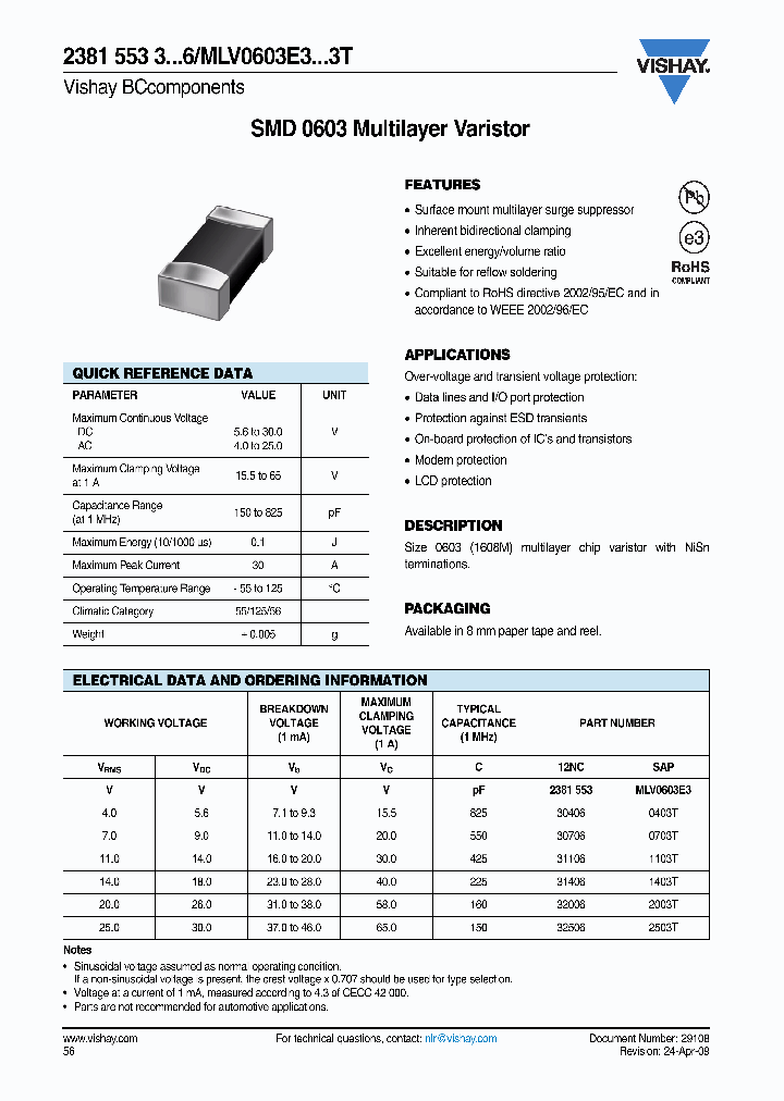 MLV0603E30703T_8063931.PDF Datasheet