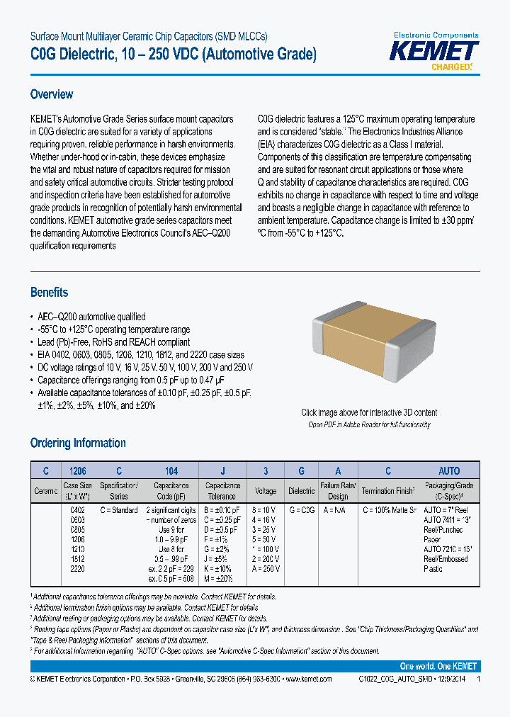C0603C470J5GACAUTO_8064130.PDF Datasheet