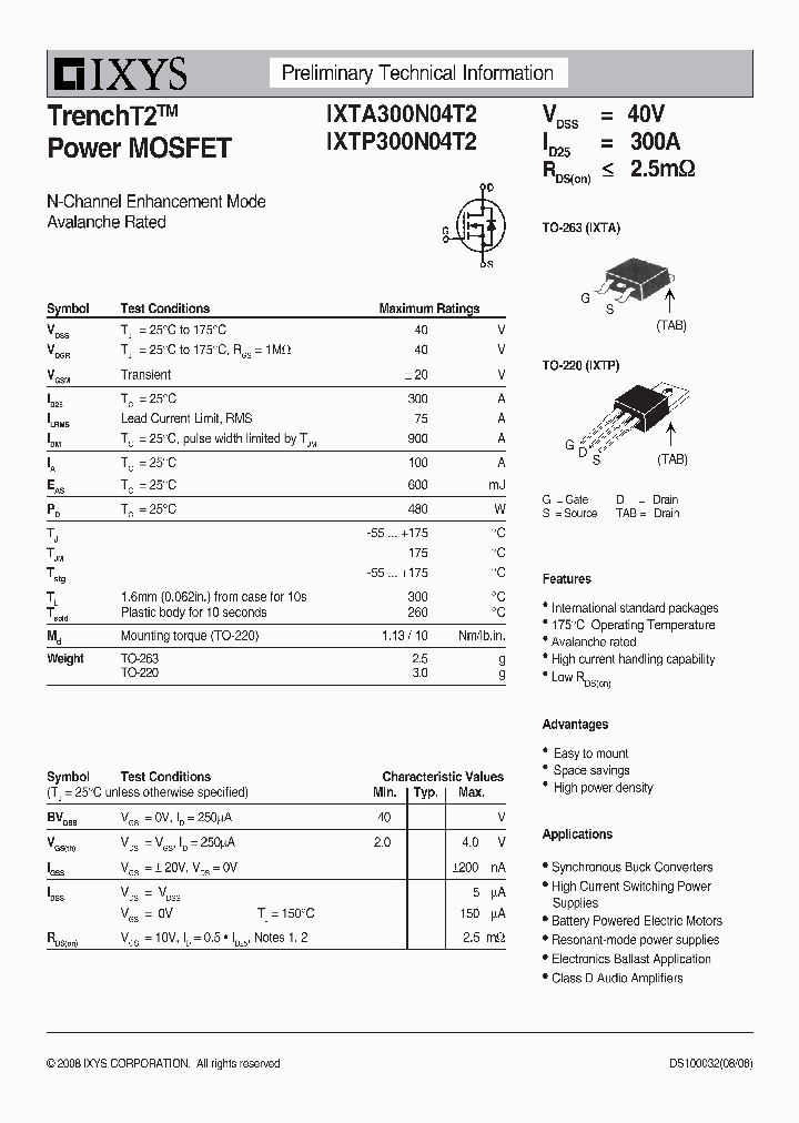 IXTP300N04T2_8064235.PDF Datasheet