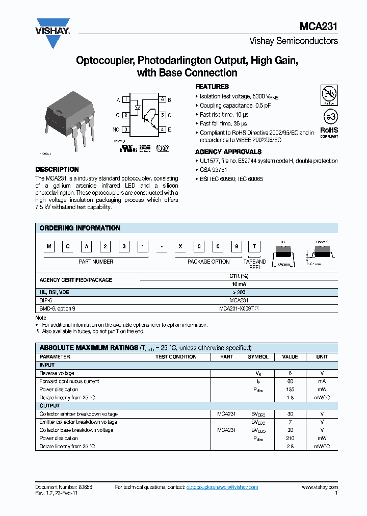 MCA230_8064880.PDF Datasheet