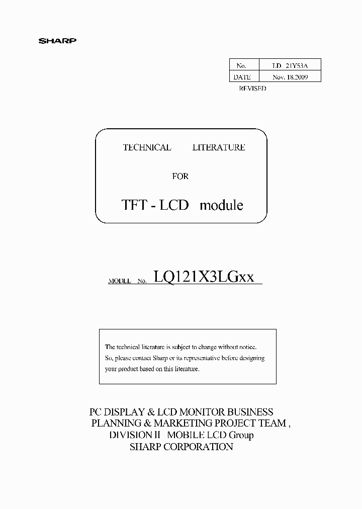 LQ121X3LGXX_7815293.PDF Datasheet