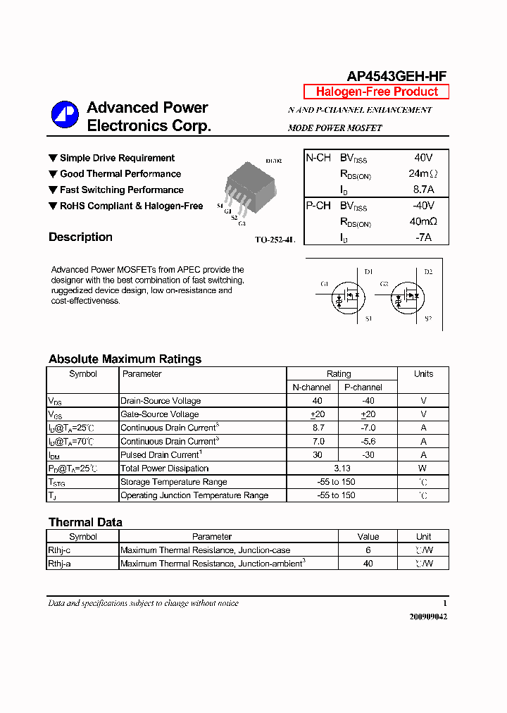 AP4543GEH-HF-14_8066700.PDF Datasheet