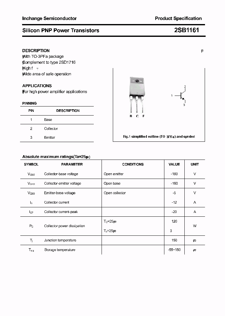 2SB1161_8066313.PDF Datasheet