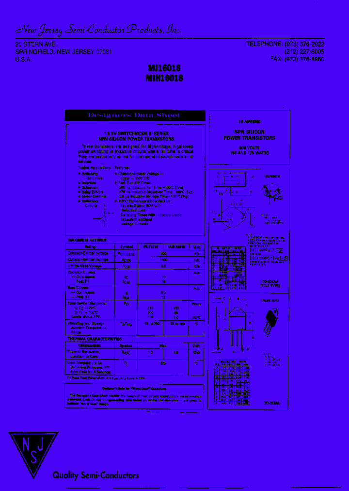 MJH16018_8068037.PDF Datasheet