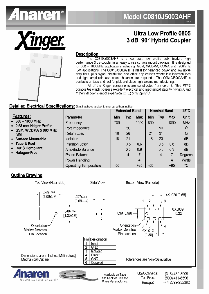 C0810J5003AHF_8068945.PDF Datasheet
