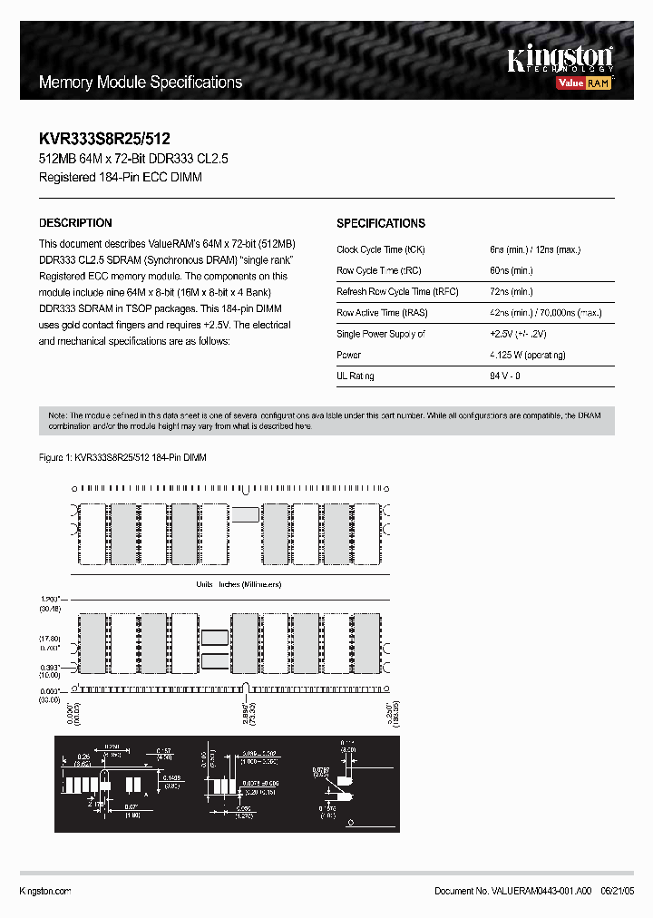 KVR333S8R25_8070860.PDF Datasheet