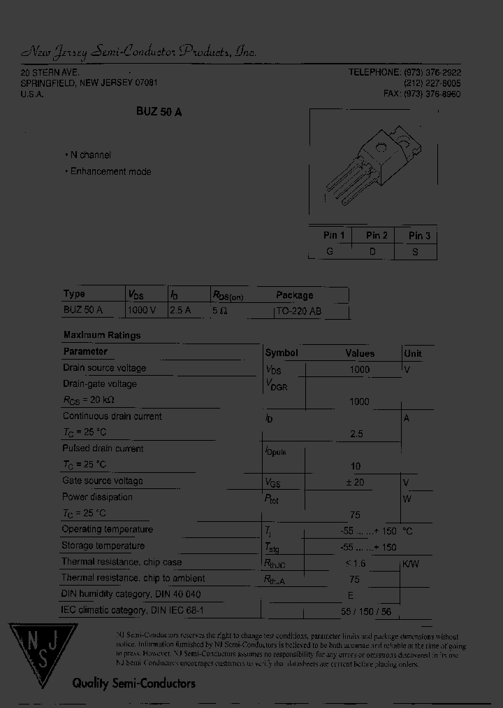 BUZ50A_8072480.PDF Datasheet