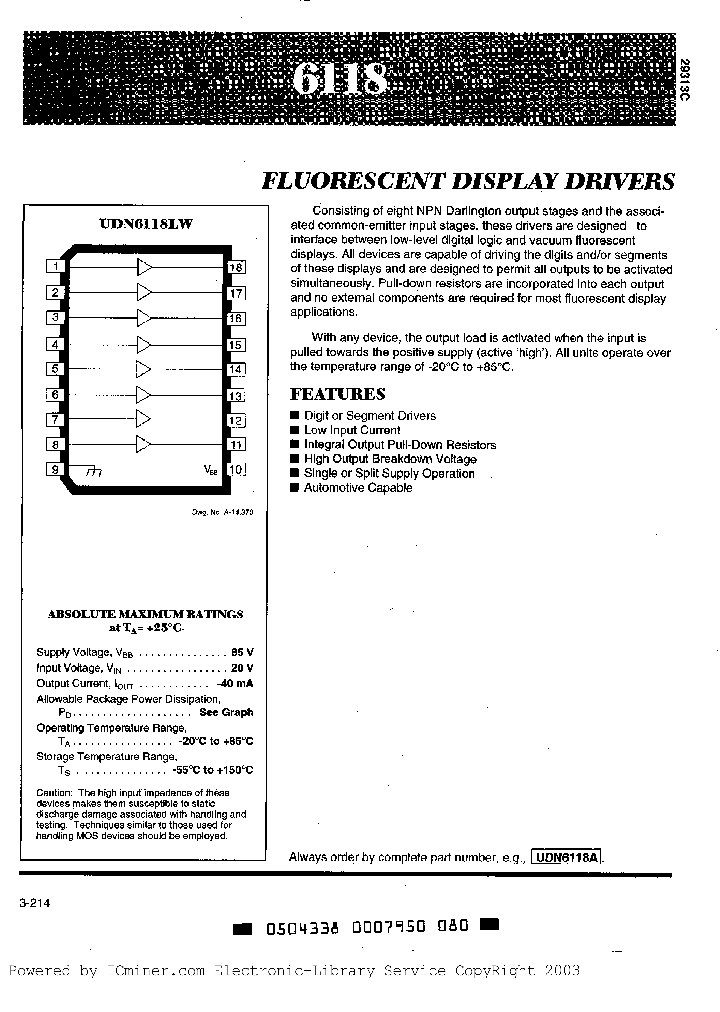 UDN6118LW_8073671.PDF Datasheet