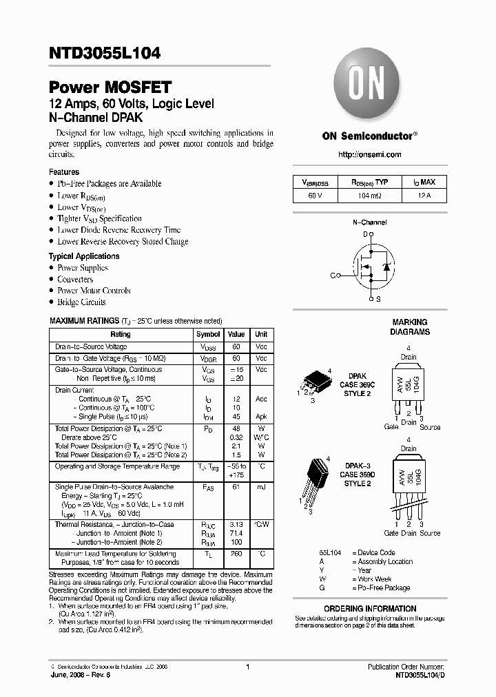 NTD3055L104-001_8074777.PDF Datasheet