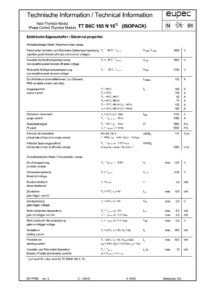TTB6C165N16_8075532.PDF Datasheet