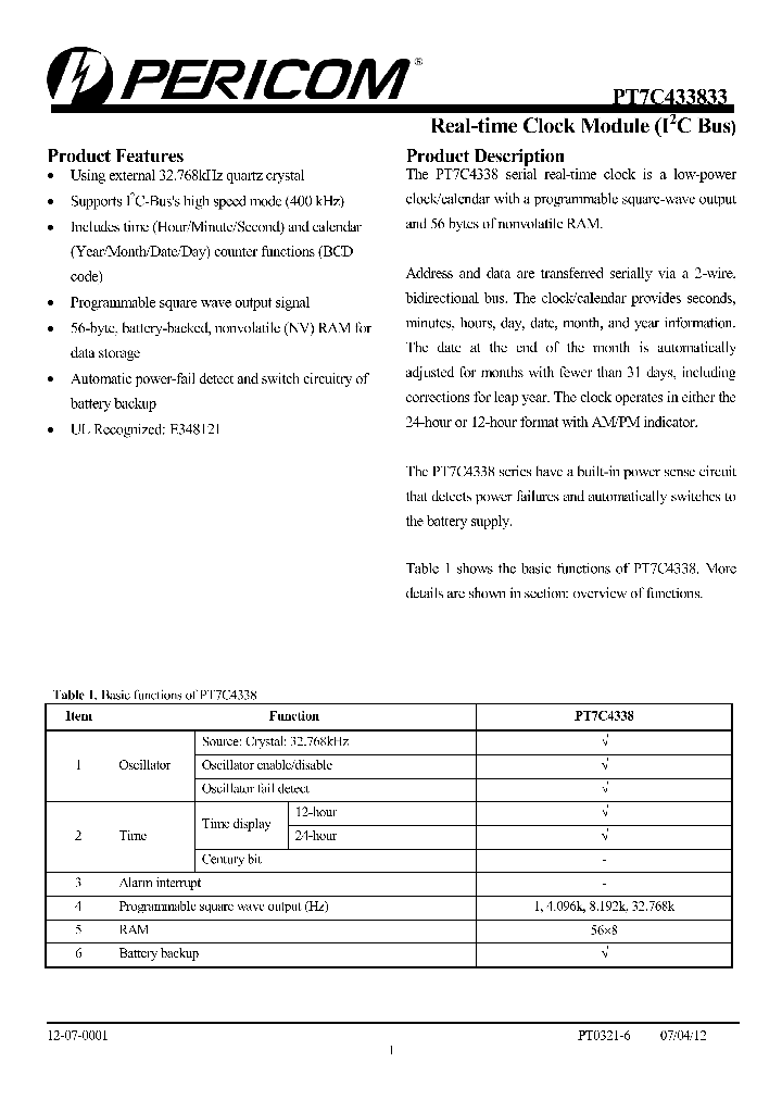PT7C433833UE_8077335.PDF Datasheet