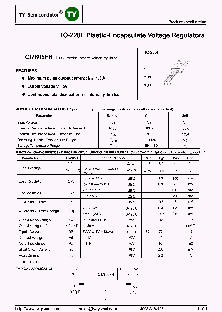 CJ7805FH_8079829.PDF Datasheet
