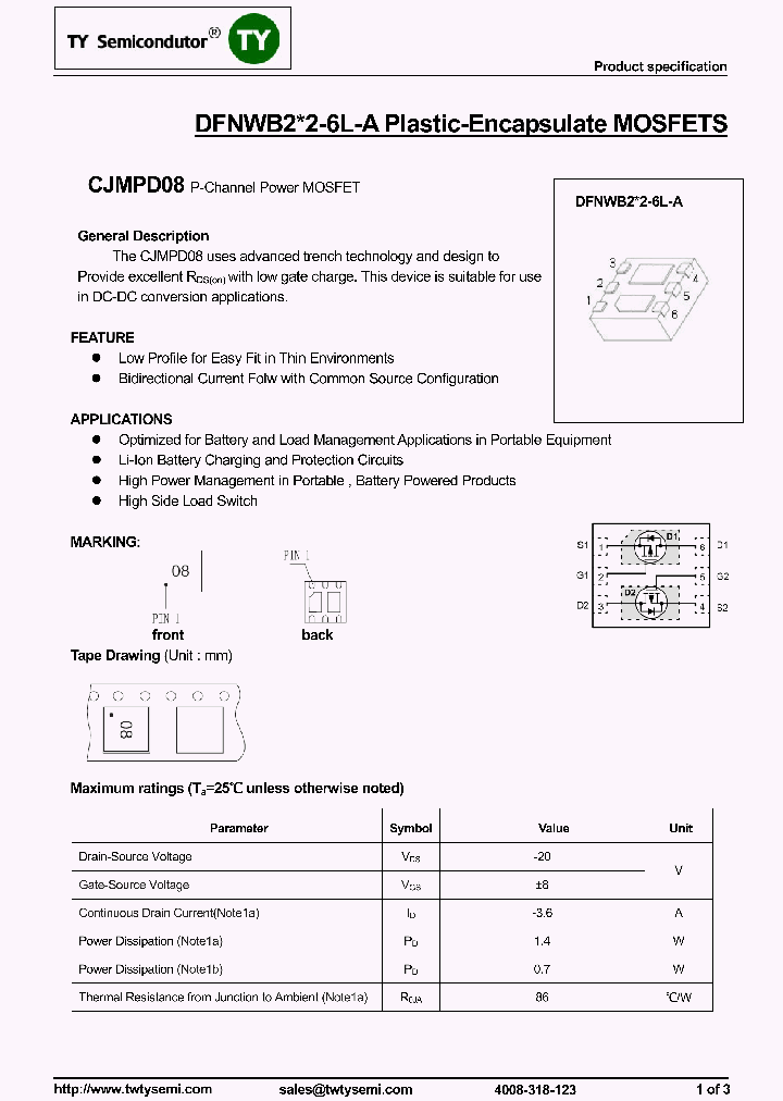 CJMPD08_8080561.PDF Datasheet