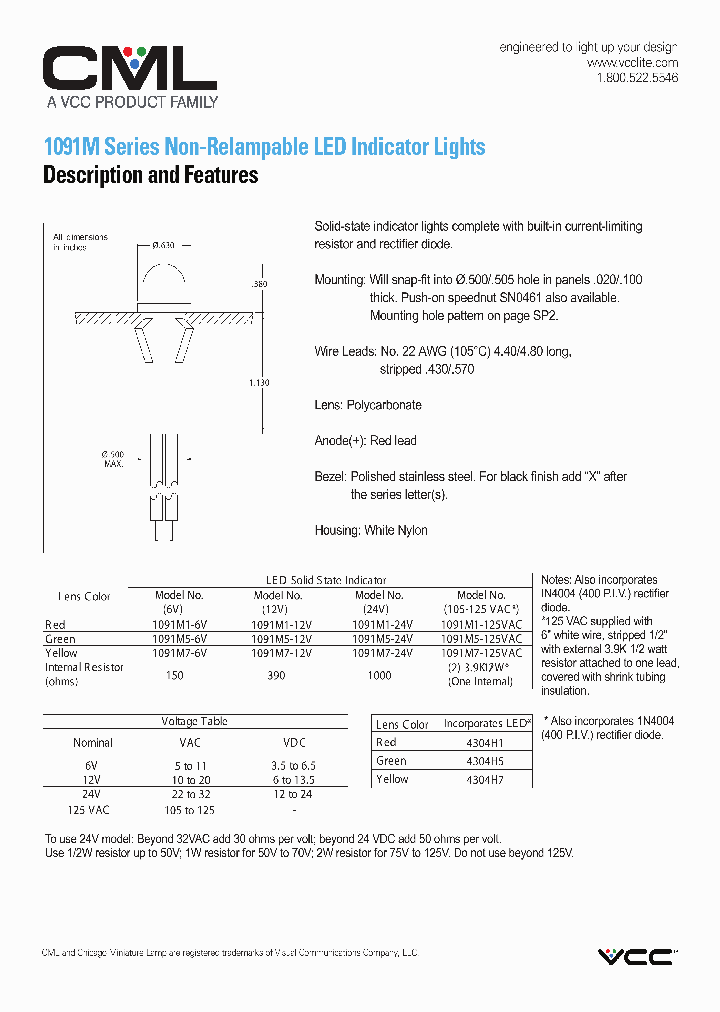 1091M1-125VAC_8080974.PDF Datasheet