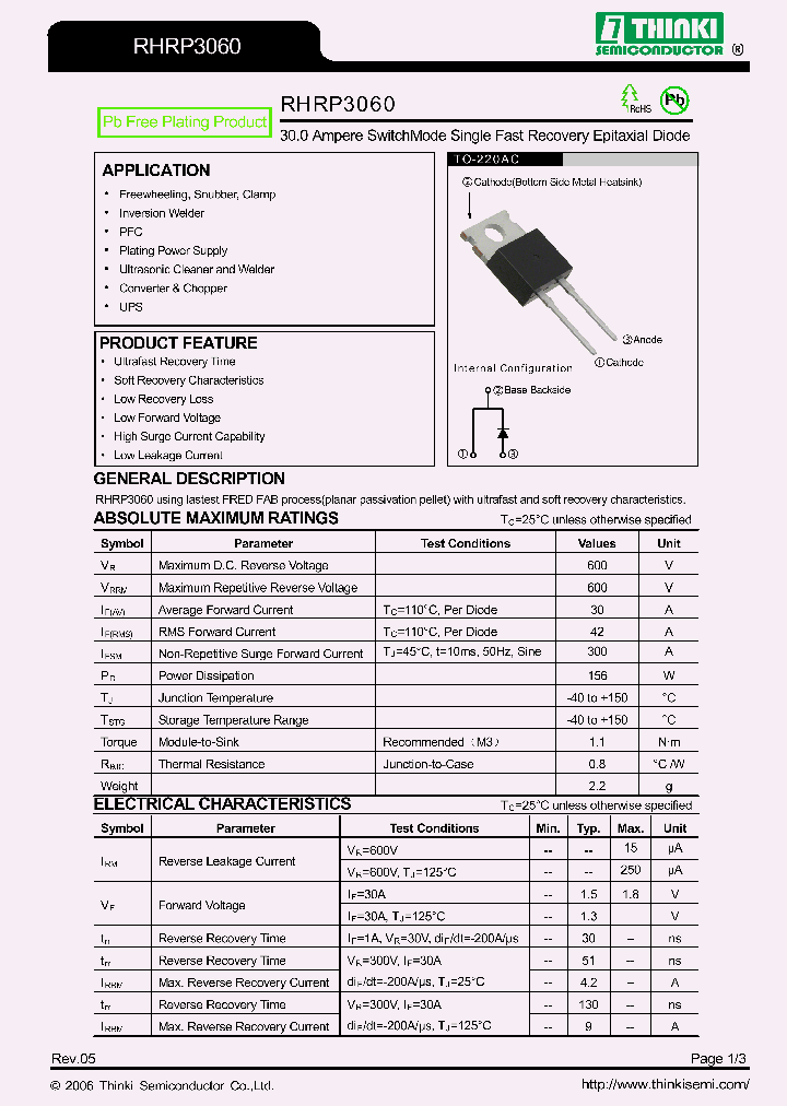 RHRP3060_8081907.PDF Datasheet