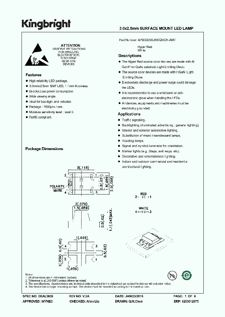 APB3025SURKQWDF-AMT-15_8082550.PDF Datasheet