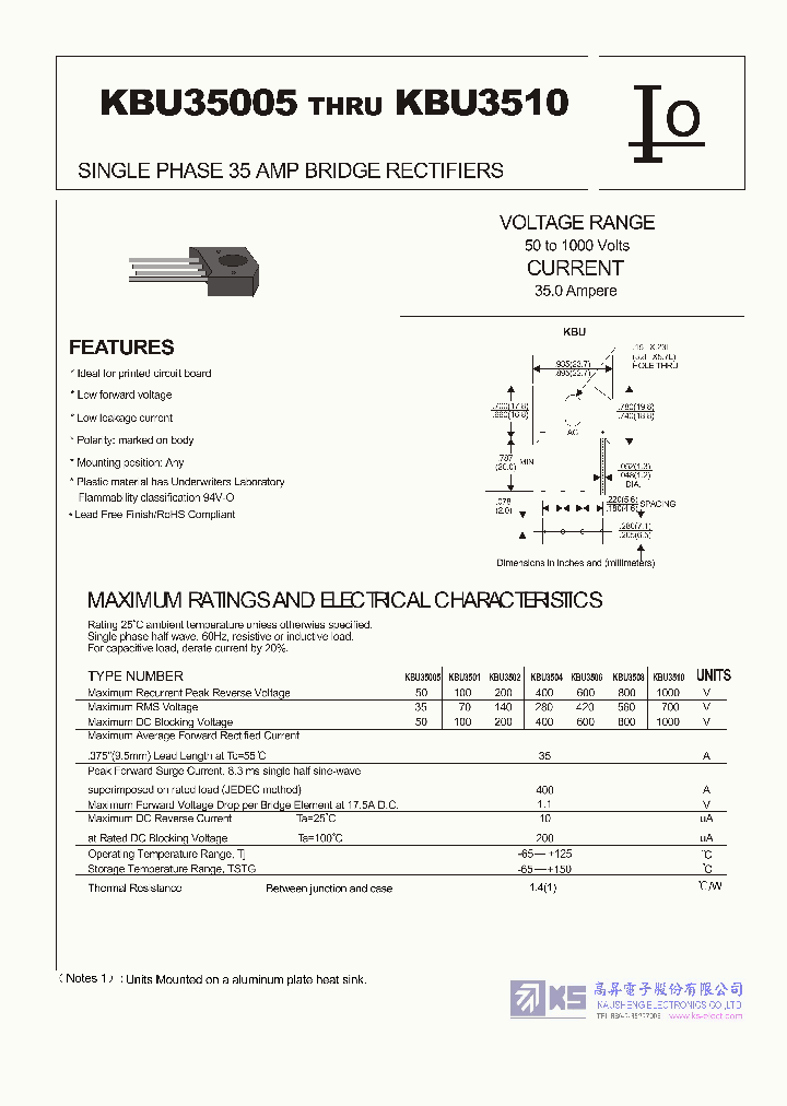 KBU3508_7818452.PDF Datasheet
