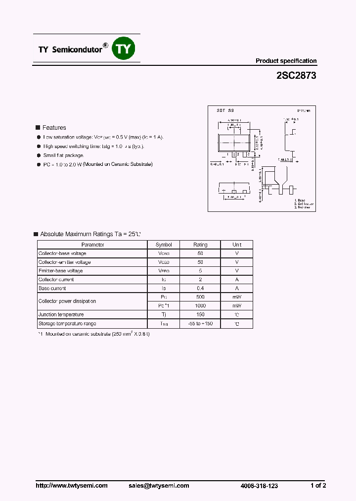 2SC2873_8082709.PDF Datasheet