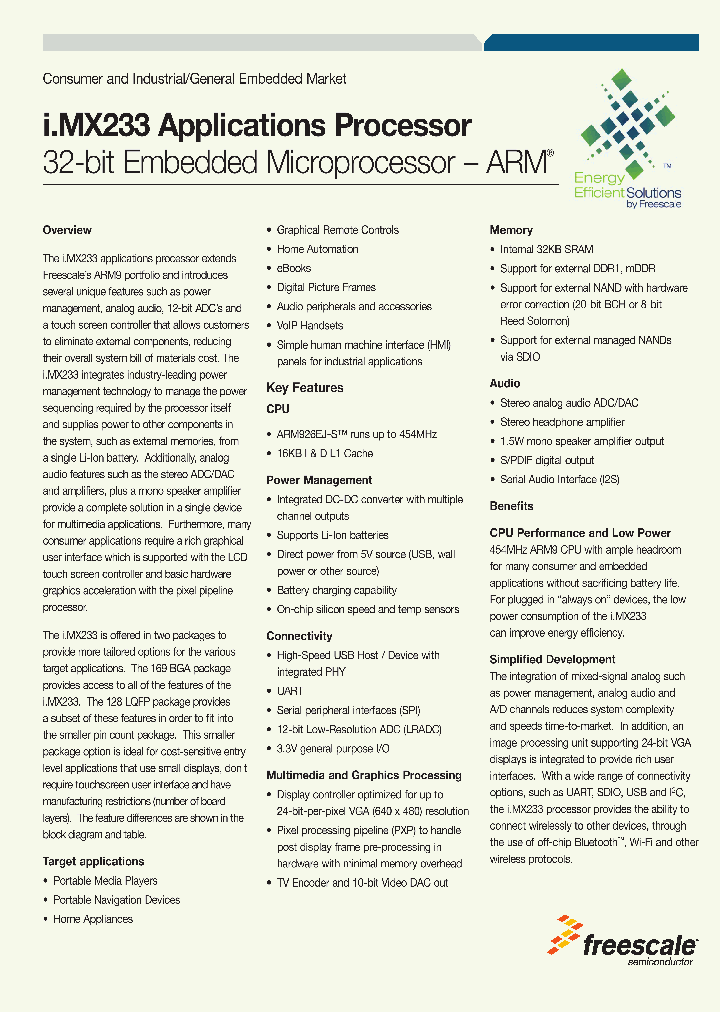 MCIMX233CAG4B_8082918.PDF Datasheet