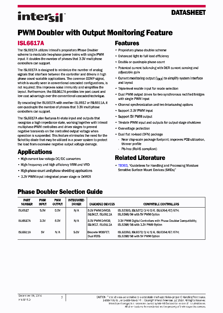 ISL6617A_8083401.PDF Datasheet