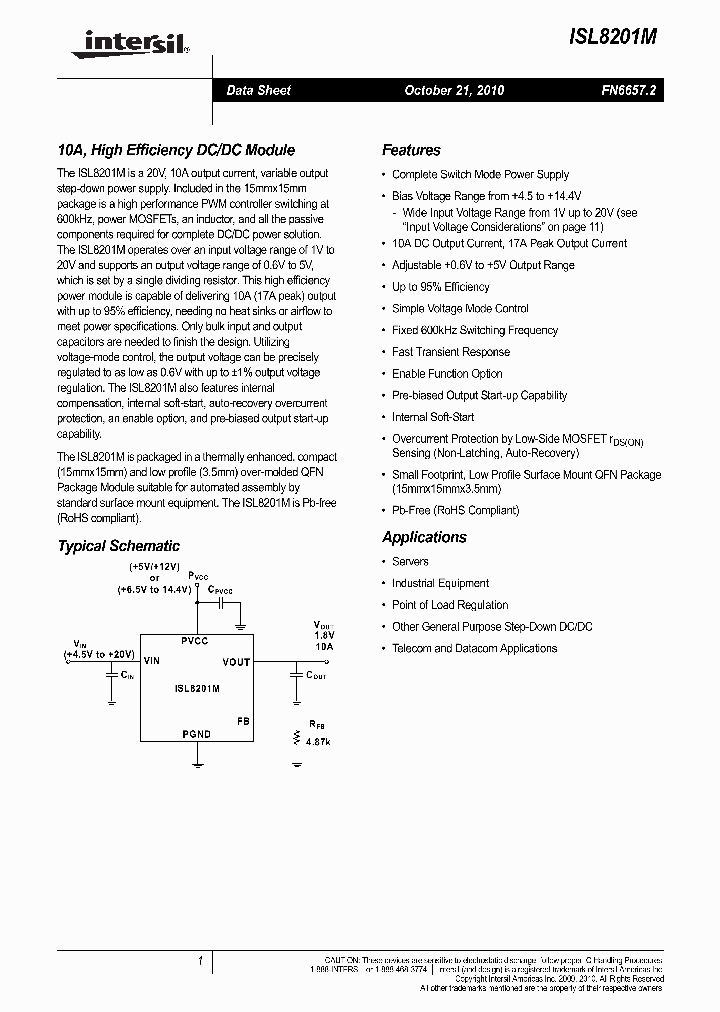 ISL8201MIRZ-T_8083390.PDF Datasheet