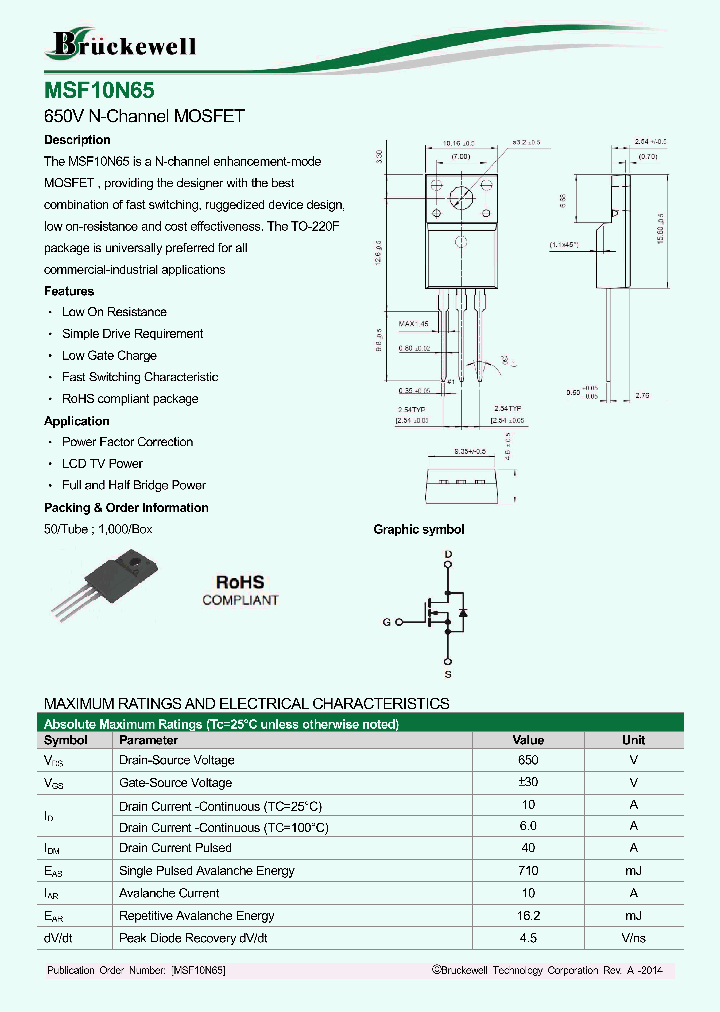 MSF10N65_8083865.PDF Datasheet