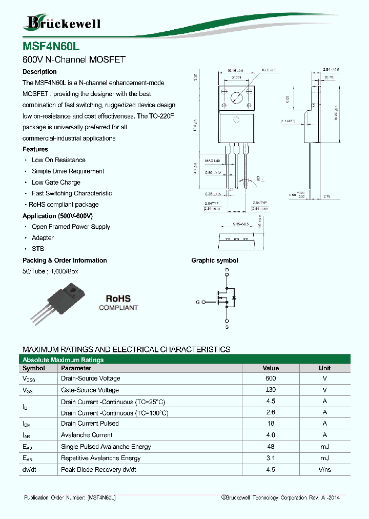 MSF4N60L_8083882.PDF Datasheet
