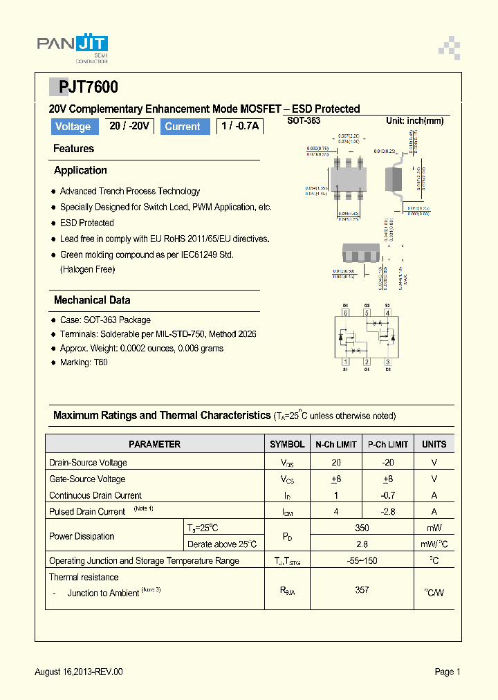PPJT7600_8085101.PDF Datasheet