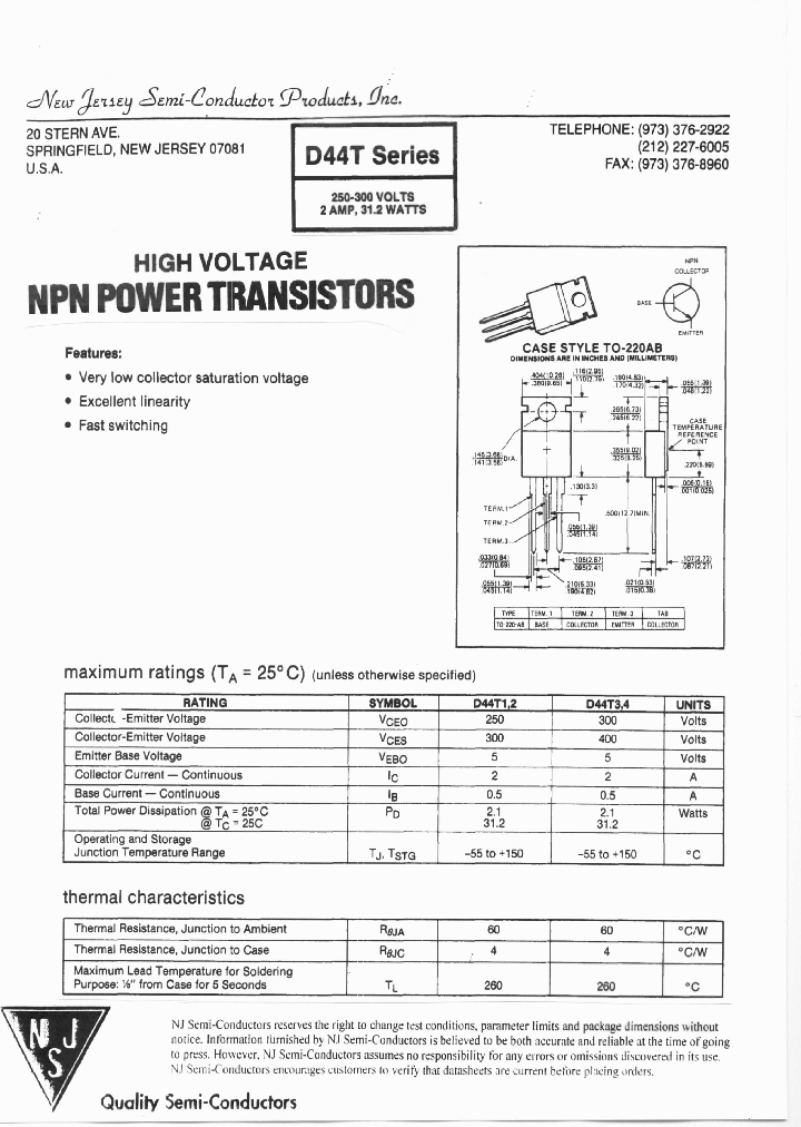 D44T_8085067.PDF Datasheet